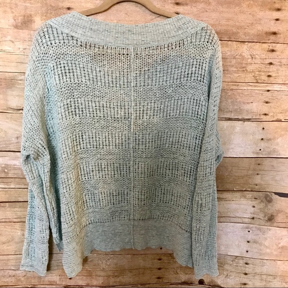 [Free People] Mint Green Knit Sweater S - Picture 2 of 5